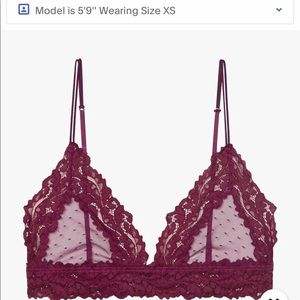 Never Worn Savage Fenty Bralette Dark Purple Small
